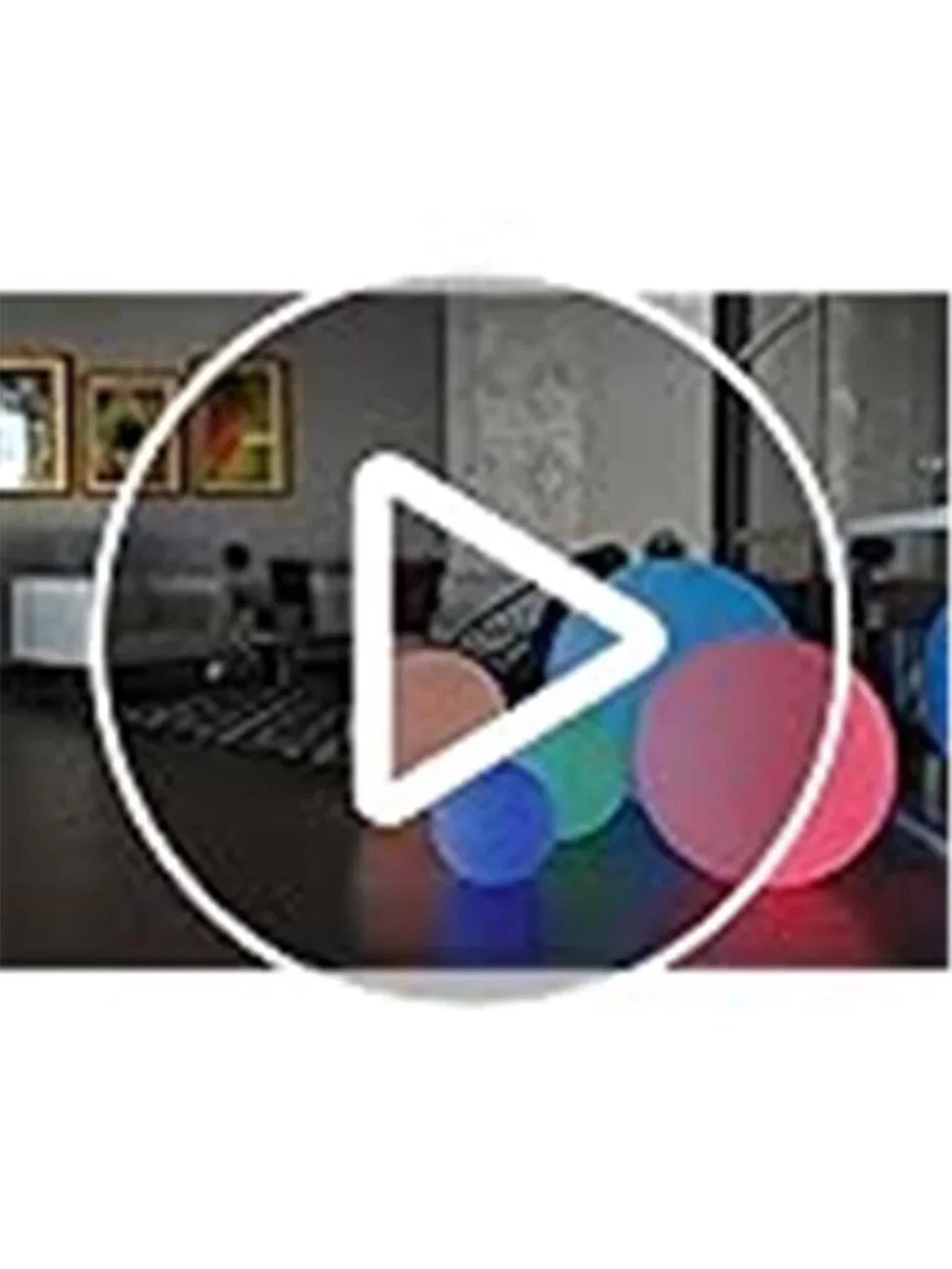 6inch RGB Color-Changing LED Globe Orb Light w/Remote,Mood Lamp Kids Night Light